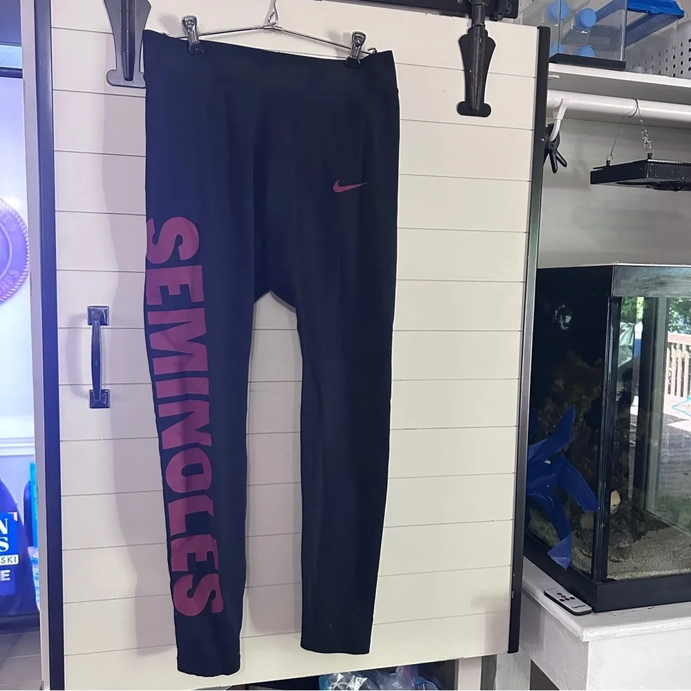 Nike Women FSU seminoles Black‎ Leggings - Picture 2 of 9